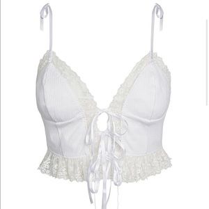 For love & Lemons white cami top 🍋 NEW WITH TAGS